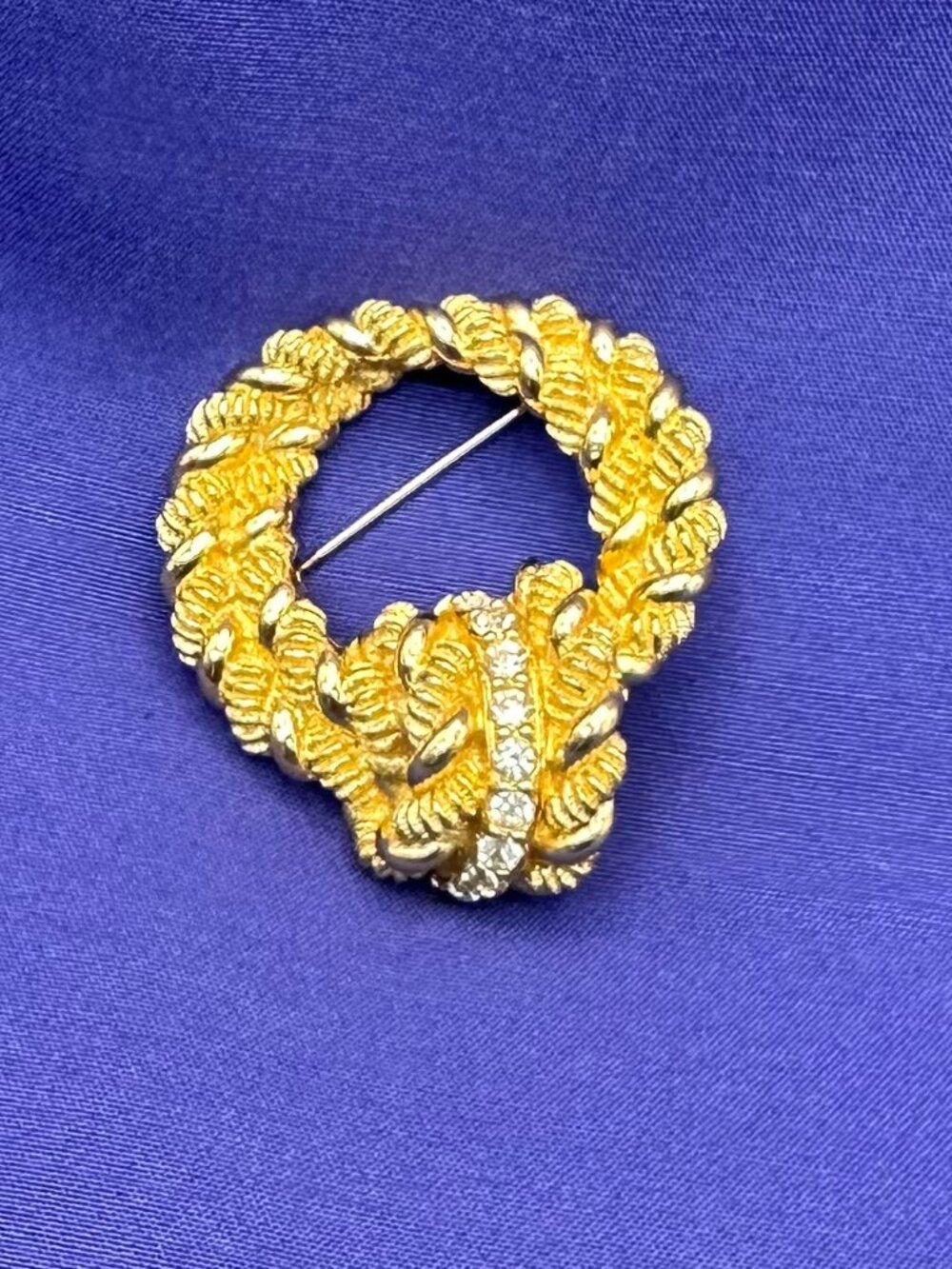 VTG Christian Dior Luxury Gold Plated Pin/Brooch - Picture 12 of 15